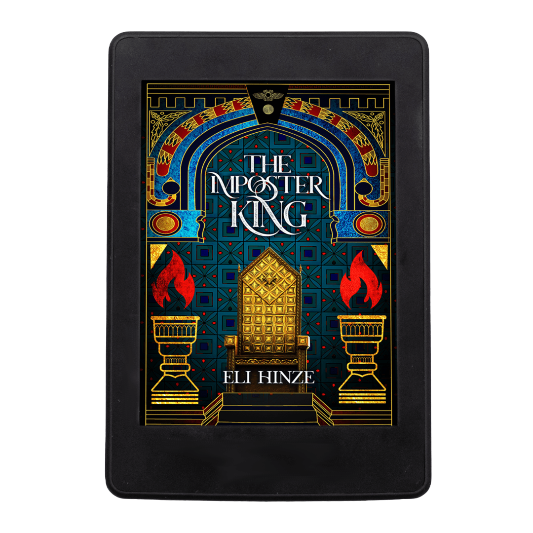 The ancient fantasy book The Imposter King by Eli Hinze