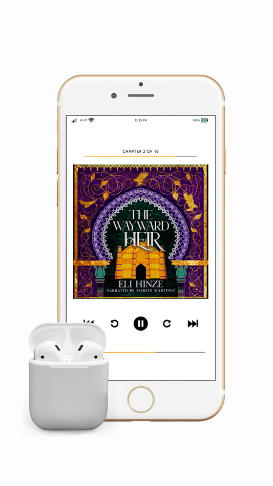 The Wayward Heir audiobook on a smartphone